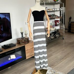 NWT Hurley Tomboy Striped Maxi Dress SzL